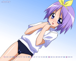 Purple hair anime girl white 3 - her hip free wallpaper