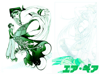 Woman green dress man black - background free wallpaper
