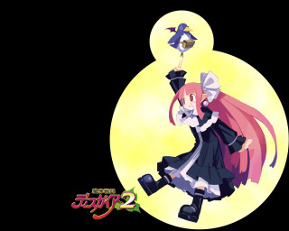 Anime bird fullmoon pinkhair portrait - a small bird free wallpaper