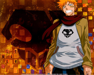 Orange hair man cube wall - front free wallpaper