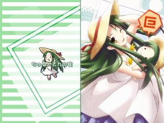 Anime characters hugging green background 4 - a green background free wallpaper