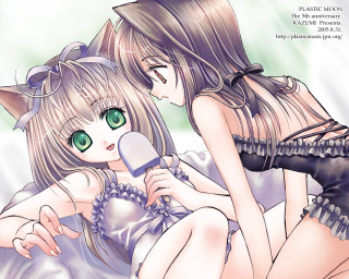 Anime girls microphone rayonism manga - a manga drawing free wallpaper for desktop