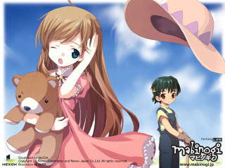 Girl teddy bear boy hat - his head free wallpaper