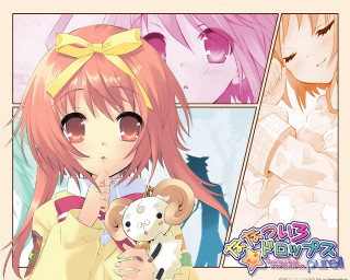 Pink hair girl teddy bear - hint of yayoi kasuma free wallpaper
