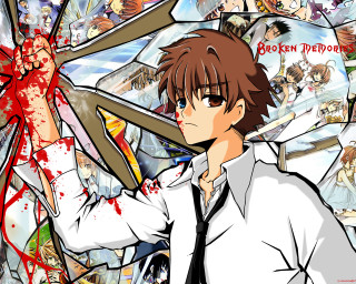 Blood splatter bleeding weapon chainsaw - blood free wallpaper