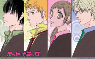 Anime group different hair colors - same free wallpaper