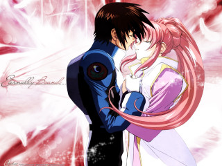 Couple kissing pink background red - a couple kissing in front free wallpaper