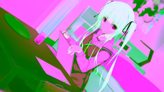 Girl writing paper room desk - her free wallpaper