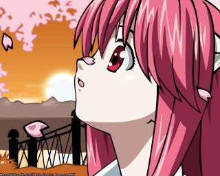 Pink hair girl bridge bird - over her free wallpaper