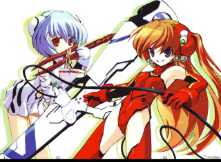 Anime girls swords rayonism keyvisual - a sword free wallpaper