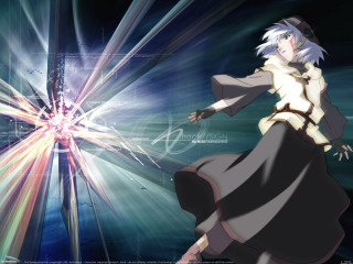 Dancing woman lightbeam building aya - a woman in a dress free wallpaper