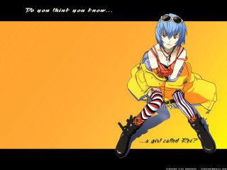 Bluehair yellowdress girl striped leggings - a yellow dress free wallpaper