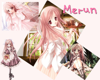 Pink hair girl white dress 2 - a pink hair free wallpaper