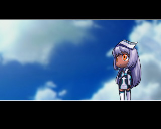 Cartoon girl sailor outfit cloudy - a cartoon girl free wallpaper