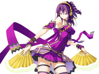 Purple dress fan tennis ribbon - a purple ribbon free wallpaper