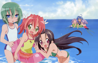 Three girls water boat background - three girl free wallpaper