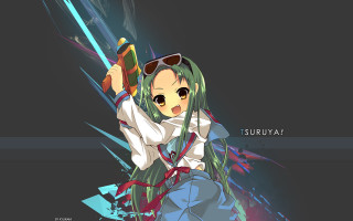 Anime girl sword school uniform - a sword free wallpaper for desktop