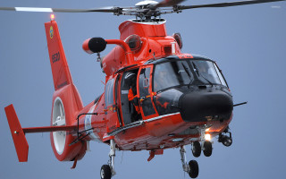 Red helicopter blue sky light - institutional free wallpaper