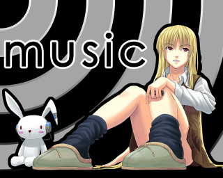 Girl rabbit music anime lyco - the ground free wallpaper for desktop