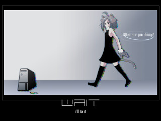 Alice girl walking computer thought - a cartoon of a woman free wallpaper