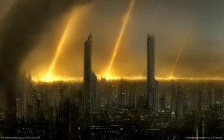 City tall buildings smoke stacks - stack free wallpaper