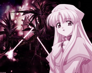 Long white hair pink dress - a pink dress free wallpaper