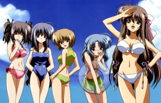 Ocean girls beach bikini blue - suit free wallpaper