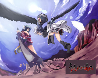 Anime flying sword bird kimono - a sword free wallpaper for desktop