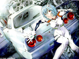 Woman white dress car red 3 - white dress free wallpaper