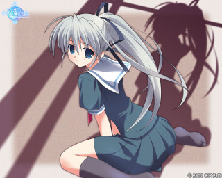 Long haired girl silhouette blush - her head free wallpaper for desktop