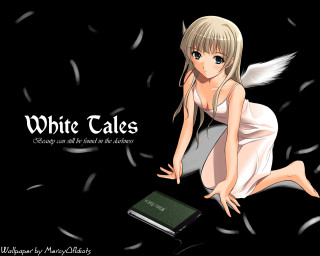 Angelic woman white dress book - a book free wallpaper