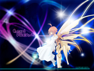 Girl white dress holography elysium - her back free wallpaper