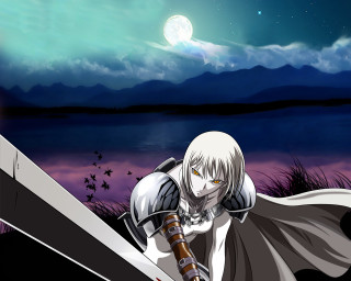 Anime heroine lake moon sword - full free wallpaper