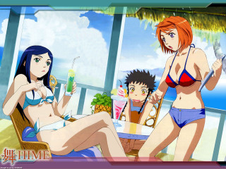 Beach girls bikini drinks sunset - a group of women free wallpaper for desktop
