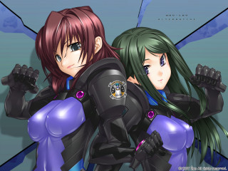 Anime 2girls synchromism official manga - a purple outfit free wallpaper