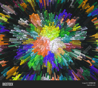 Colorful abstract background colored lines - free new year wallpaper