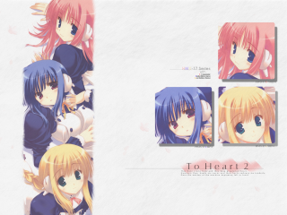 Anime girls blue eyes kyoto - different pose free wallpaper