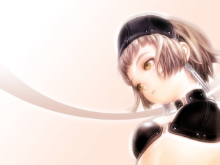 Woman hat sword ai mitsu - her head and a sword free wallpaper