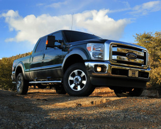 Black truck dirt road trees - eric dinyer free wallpaper