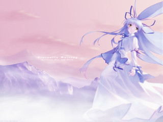 Woman white dress mountain pink - a woman free wallpaper