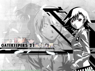 Anime girl blackwhite background netart - background free wallpaper