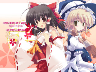 Anime girls hats dresses flowers - hat free wallpaper