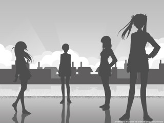 City skyline group anime neo - free gaming wallpaper