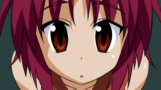 Redhair bigeyes tie closeup anime - a tie free wallpaper