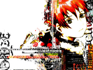 Eizan kikukawa red hair mosaic - a mosaic free wallpaper