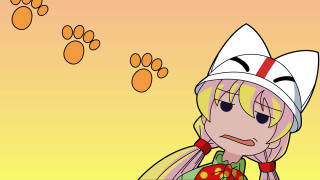 Angry girl twintails cat paw - angry free wallpaper