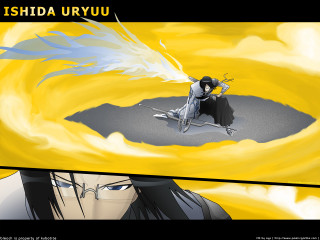 Man sword yellow background black - visual free wallpaper