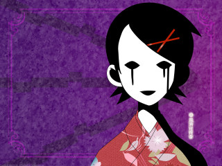 Aya goda yandere kimono floral - a cross free wallpaper