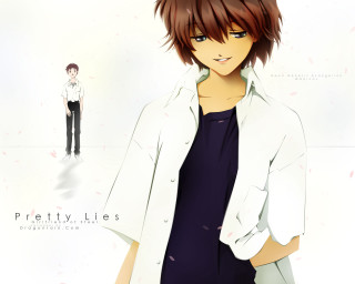 Eizan kikukawa anime painting cherry - a white wall free wallpaper