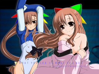 Anime catgirl cosplay bow widescreen - widescreen free wallpaper